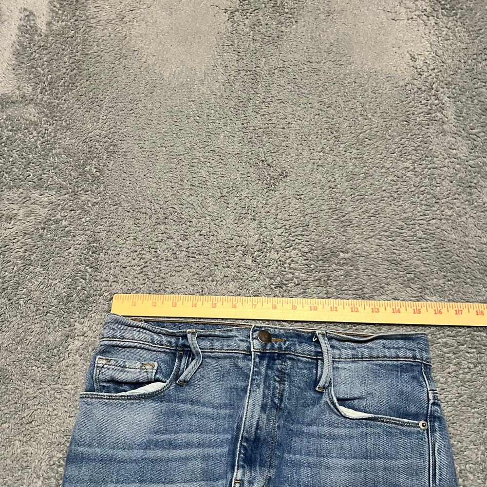 FRAME Jeans Womens 29 (31x27.5) Le Svlvie Straight  Blue Denim Pants - Picture 8 of 11